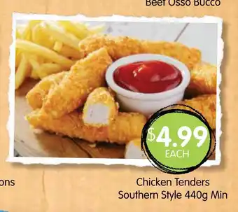 Spudshed Chicken Tenders Southern Style 440g Min offer