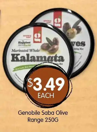 Genobile Saba Olive Range 250g