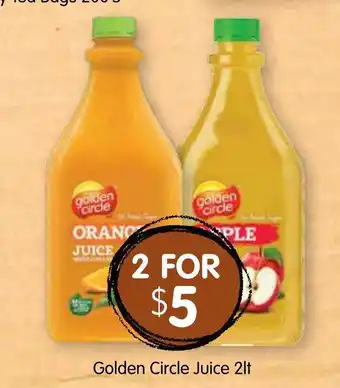 Spudshed Golden Circle Juice 2lt offer