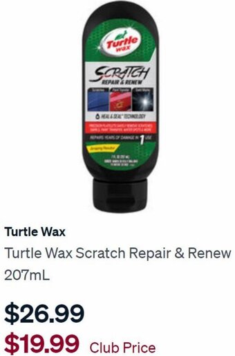 SuperCheap Auto Turtle Wax Scratch Repair & Renew 207ml offer