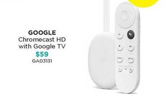 Google chromecast hd with google tv