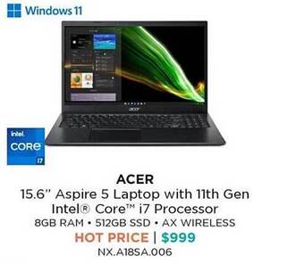 Bing Lee Acer 15.6 offer