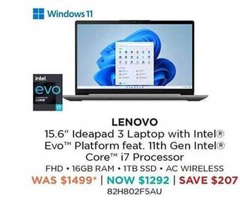 Bing Lee Lenovo 15.6 offer