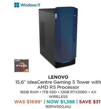 Bing Lee Lenovo 15.6 offer