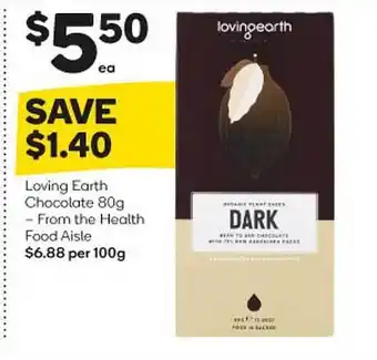 Woolworths Loving earth chocolate offer