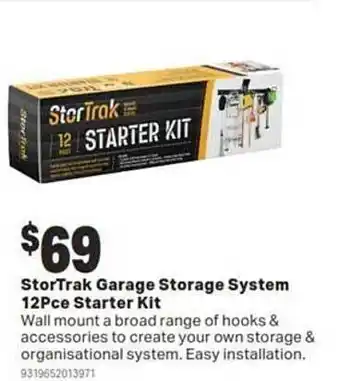 Mitre 10 Stortrak garage storage system 12pce starter kit offer