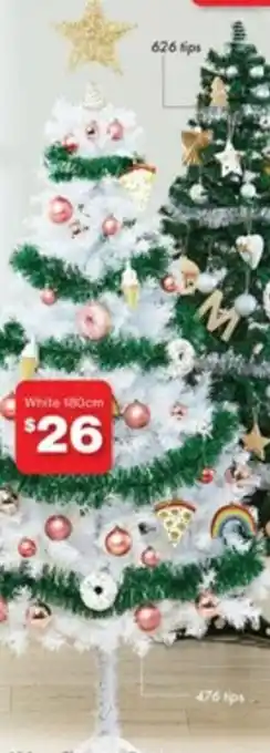 180cm White Christmas Trees
