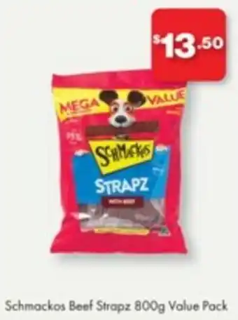 The Reject Shop Schmackos Beef Strapz 800g Value Pack offer