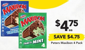 Drakes Peters Maxibon 4 Pack offer