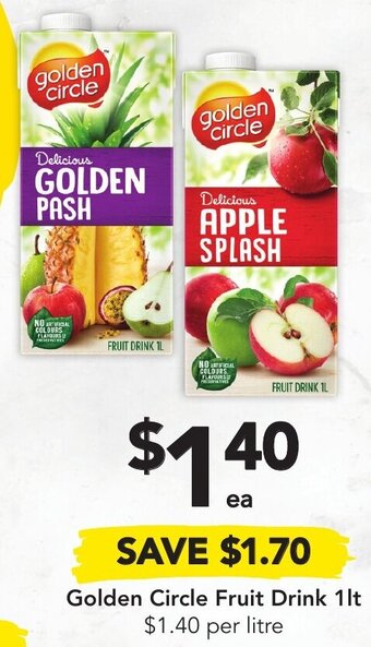 Drakes Golden Circle Fruit Drink 1lt offer