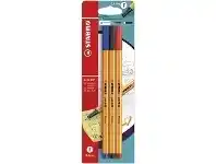 Officeworks Stabilo Point 88 Fineliners Assorted 3 Pack offer