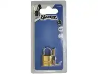 Officeworks Master Lock Fortress 20mm Brass Padlock offer