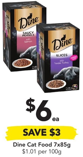 Drakes Dine Cat Food 7x85g offer