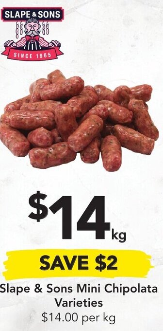 Drakes Slape & Sons Mini Chipolata Varieties offer