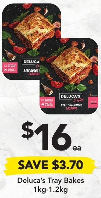 Drakes Deluca's Tray Bakes 1Kg-1.2Kg offer