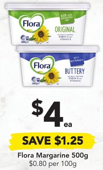 Drakes Flora Margarine 500g offer