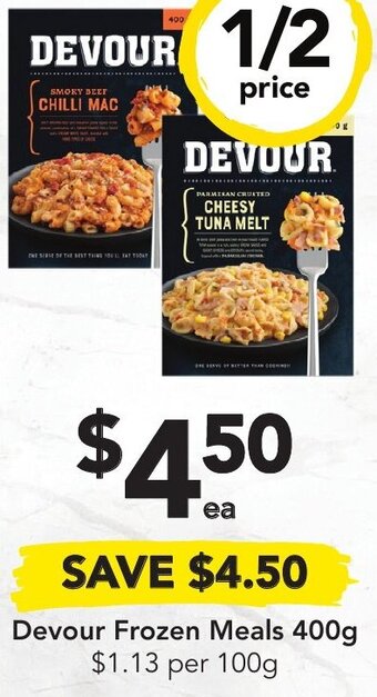 Devour Frozen Meals 400g
