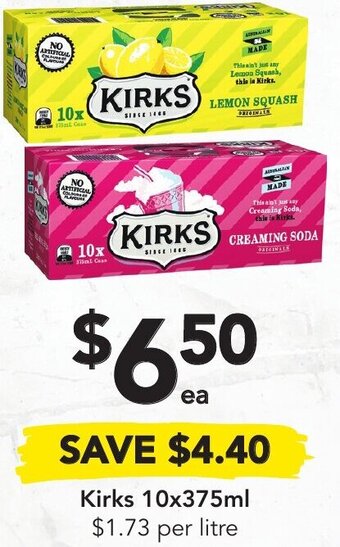 Drakes Kirks 10x375ml offer