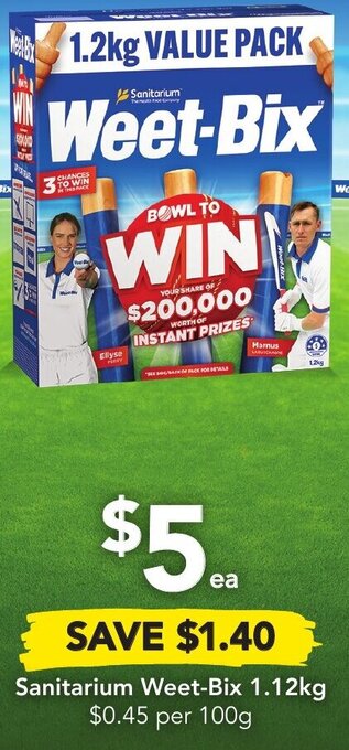 Drakes Sanitarium Weet-Bix 1.12Kg offer