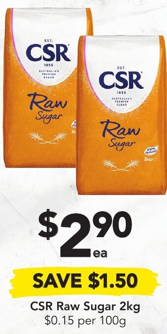 Drakes CSR Raw Sugar 2Kg offer