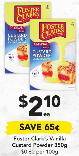 Drakes Foster Clark's Vanilla Custard Powder 350g offer