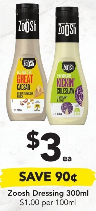 Drakes Zoosh Dressing 300ml offer