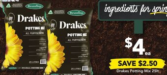 Drakes Drakes Potting Mix 25lt offer