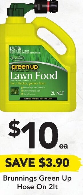 Drakes Brunnings Green Up Hose On 2lt offer