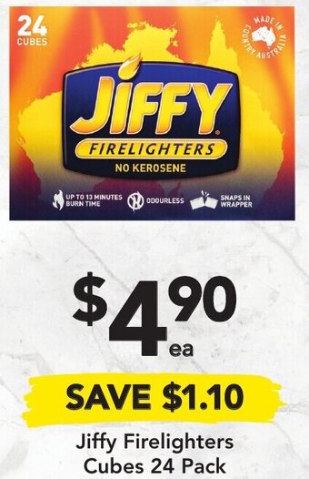 Jiffy Firelighters Cubes 24 Pack