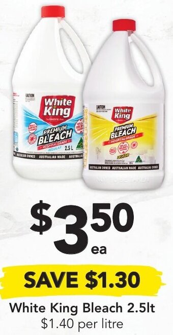 White King Bleach 2.5lt