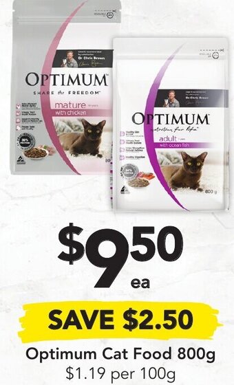 Drakes Optimum Cat Food 800g offer