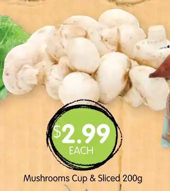 Spudshed Mushrooms Cup & Sliced 200g offer