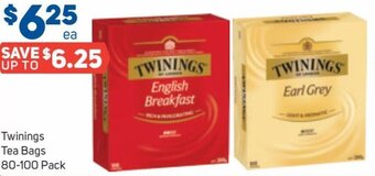 Foodland Twinings Tea Bags 80-100 Pack offer