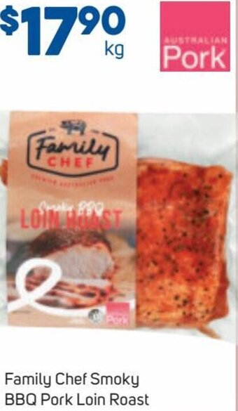 Foodland Family Chef Smoky BBQ Pork Loin Roast offer