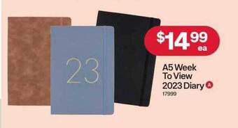 Australia Post A5 week to view 2023 diary offer