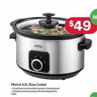 Mistral 4.5l slow cooker