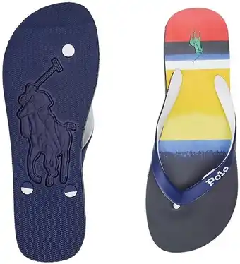 Polo ralph lauren bolt ombre flip-flops