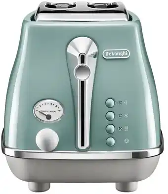 Myer Delonghi icona capitals 2 slice toaster in toronto green offer