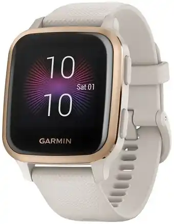 Myer Garmin venu sq music edition in light sand and rose gold offer