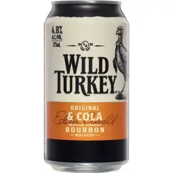 IGA Liquor Wild turkey & cola 4.8% 10 pack offer