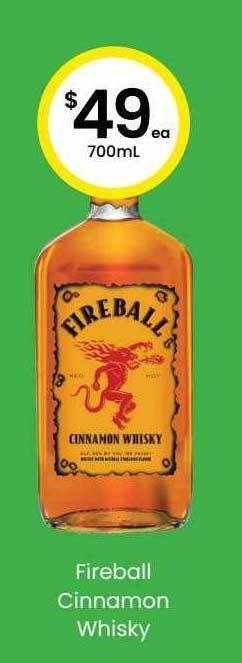 The Bottle O Fireball cinnamon whisky offer