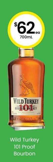The Bottle O Wild turkey 101 proof bourbon offer