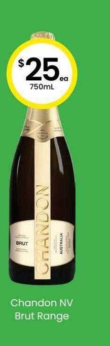 The Bottle O Chandon nv brut range offer