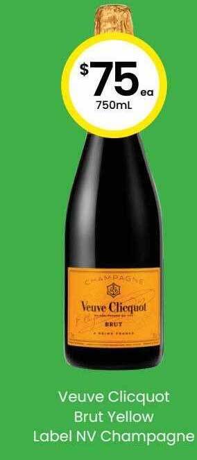 Veuve clicquot brut yellow label nv champagne