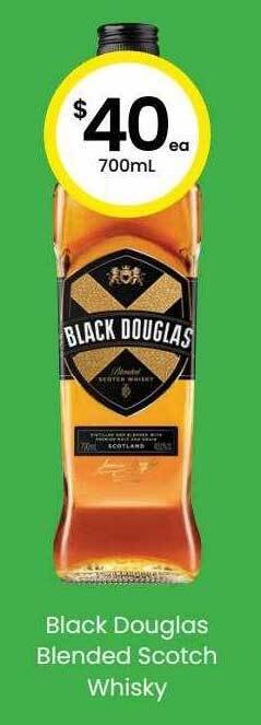 The Bottle O Black douglas blended scotch whisky offer