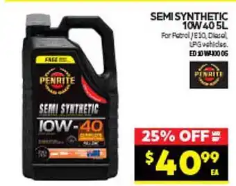 Autopro Semi synthetic 10w 40 5l penrite offer