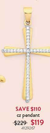 Goldmark Cz pendant offer