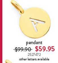 Goldmark Pendant offer
