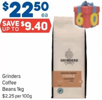 Foodland Grinders Coffee Beans 1kg offer