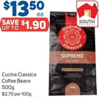 Cucina Classica Coffee Beans 500g